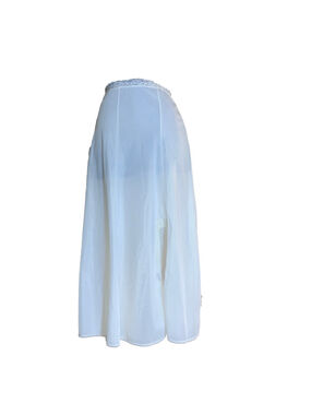 Vintage Women's French Maid Slip Skirt Small cream